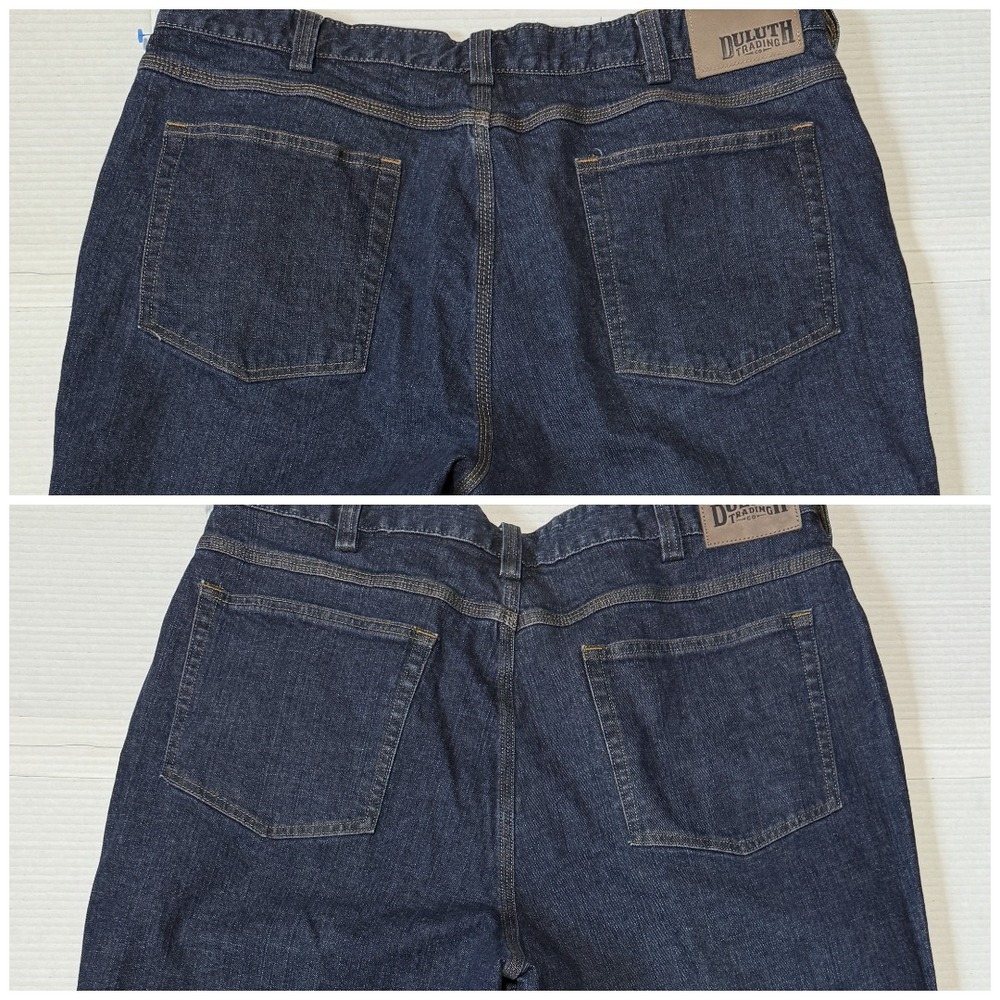 DULUTH TRADING Flex Ballroom - Men's Relaxed Denim Jeans - LOT of 2 - Size 40x32